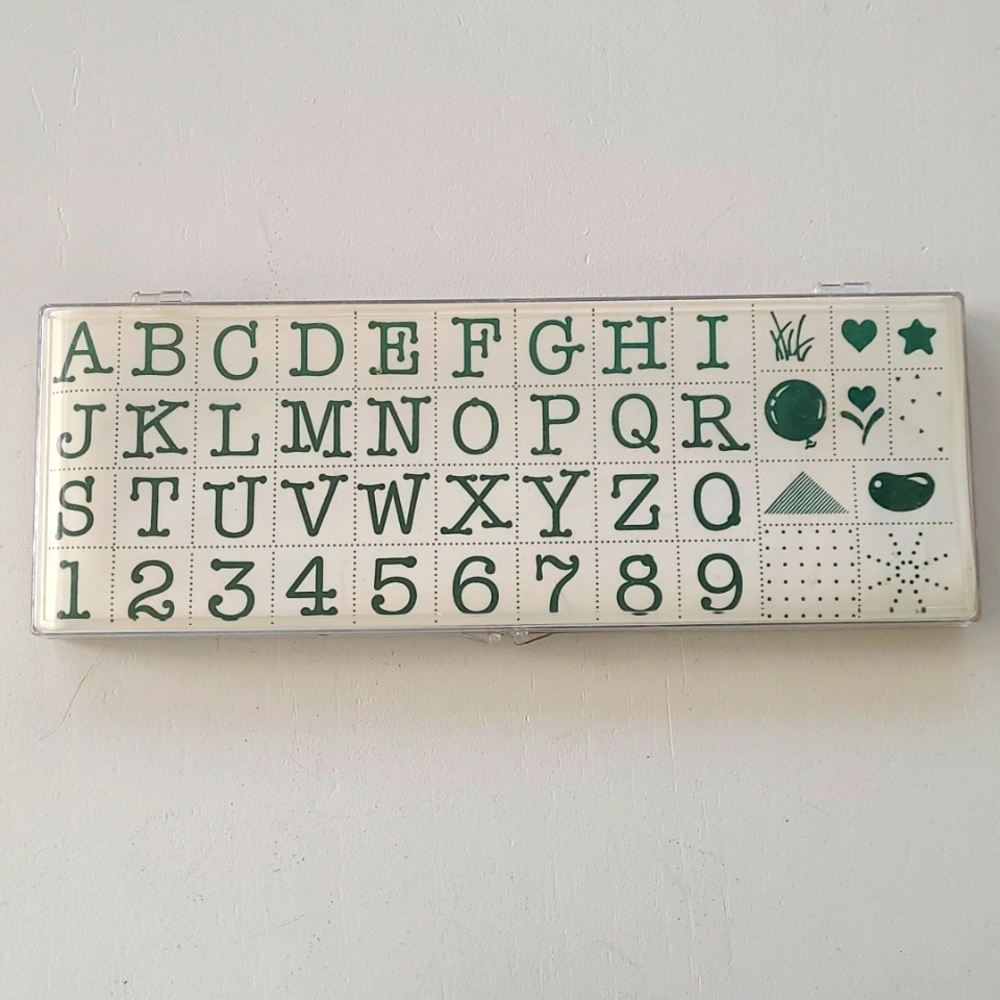 Print works alphabet stamps